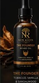 The Founder Beard Oil bottle
